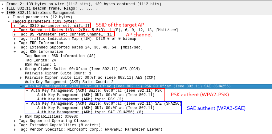 Wireshark capture